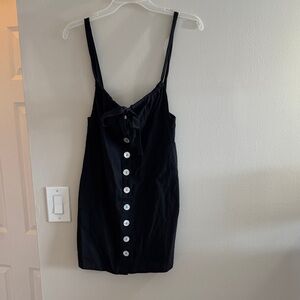 Black Button-Down Dress